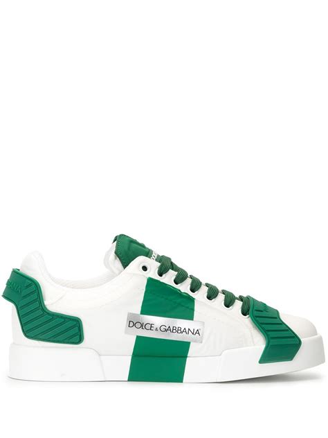 dolce and gabbana white and green sneakers|dolce gabbana lemon sneakers.